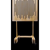 Linear diffuser-acoustic gobo panel