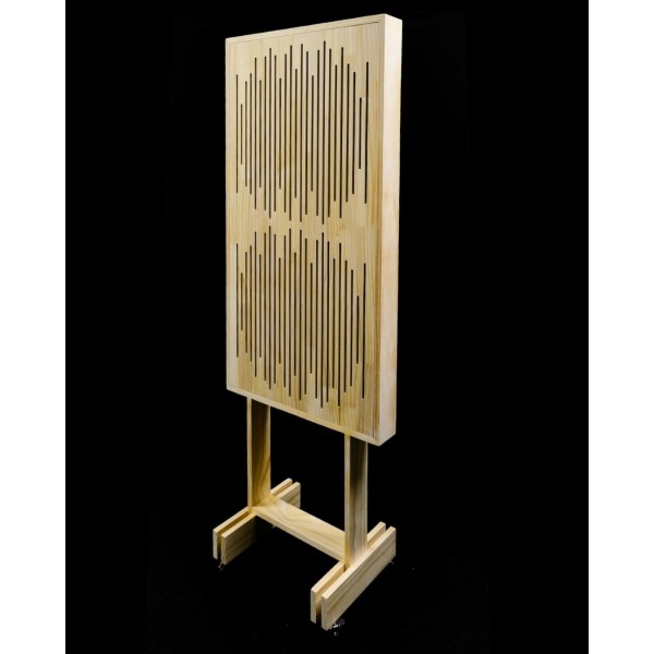 Linear diffuser-acoustic gobo panel